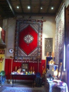 A rug shop in the Morocco Pavilion.