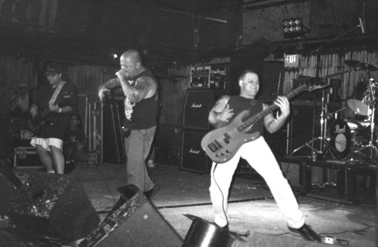 Anger performs at the South Florida Slammie Awards at The Edge in Fort Lauderdale. (Copyright 1995 / Spotlight Magazine / Mike Smith)
