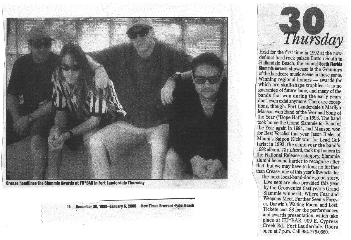 1999 South Florida Slammie Awards