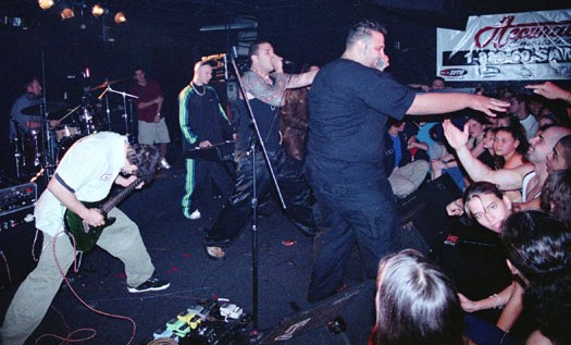 Collapsing Lungs reunite at the 1999 South Florida Slammie Awards at  Fu-Bar in Fort Lauderdale